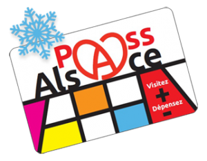 Carte Pass'Alsace avec flocon de neige pour le Pass Hiver