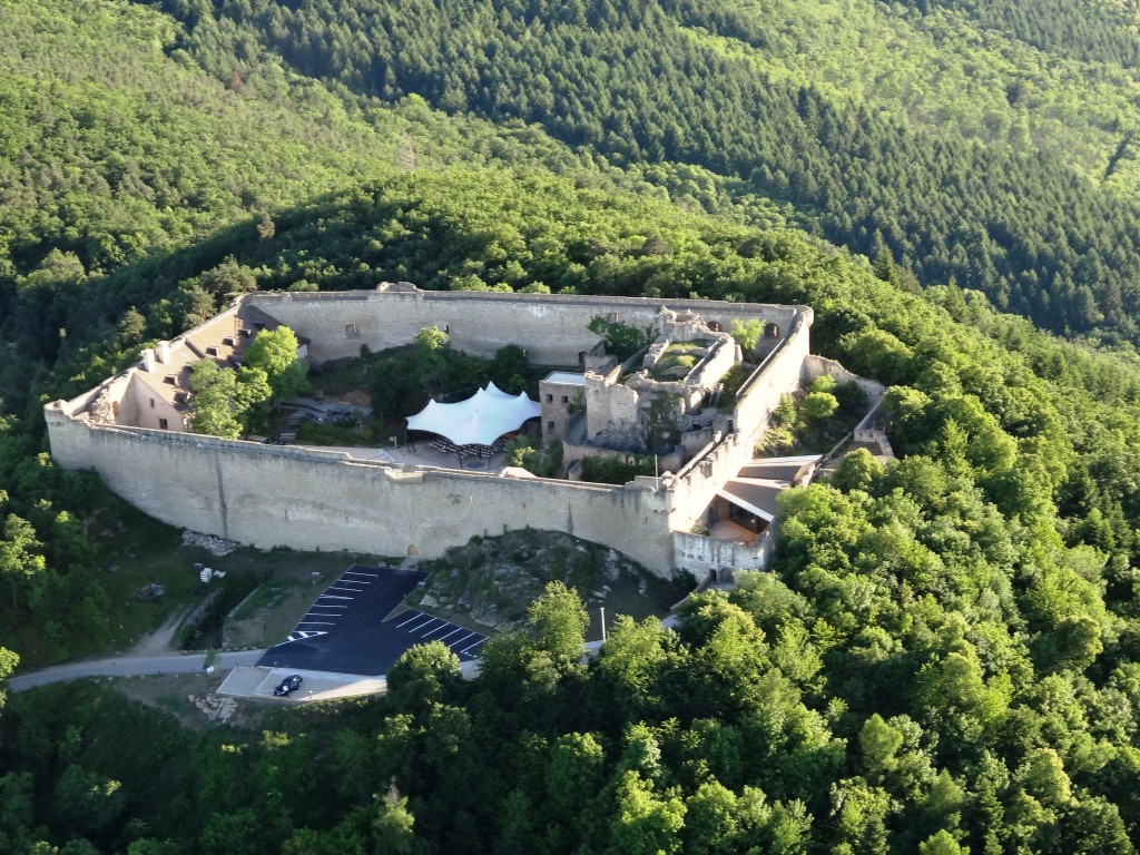 Vue aérienne Château du Hohlandsbourg ©patricklegall