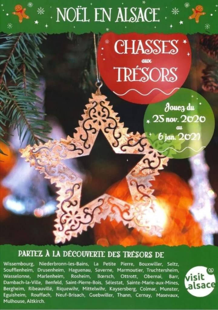 Chasses aux trésors de Noël - Offices de Tourisme Alsace 2020
