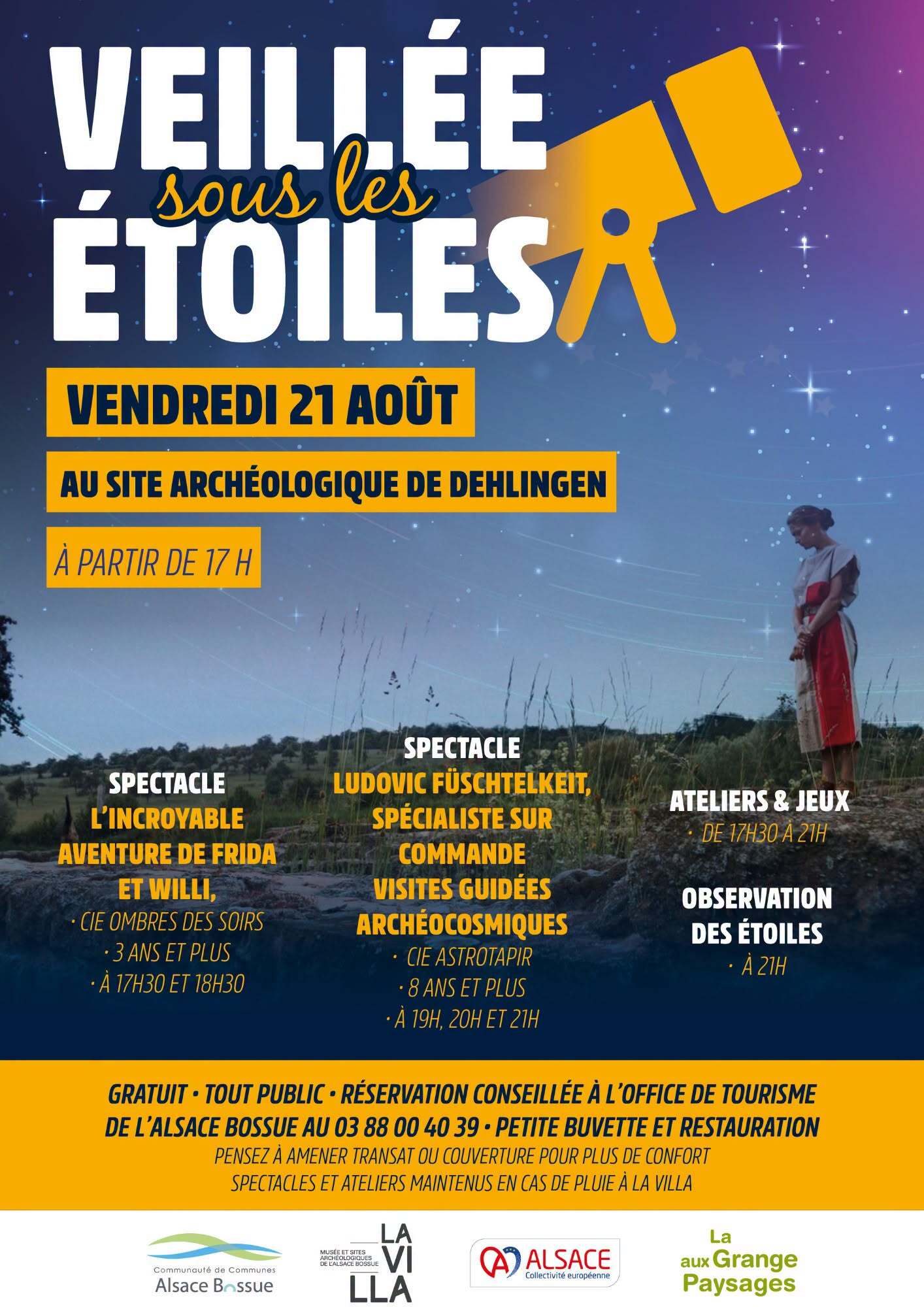 Veillée sous les étoiles à La Villa de Dehlingen