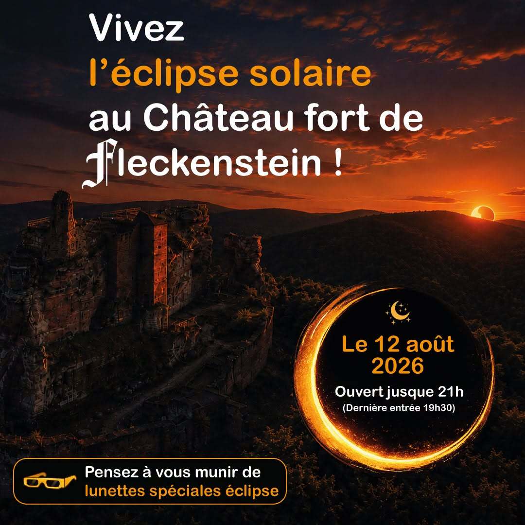 Le Château fort de Fleckenstein à Lembach, dans les Vosges du Nord